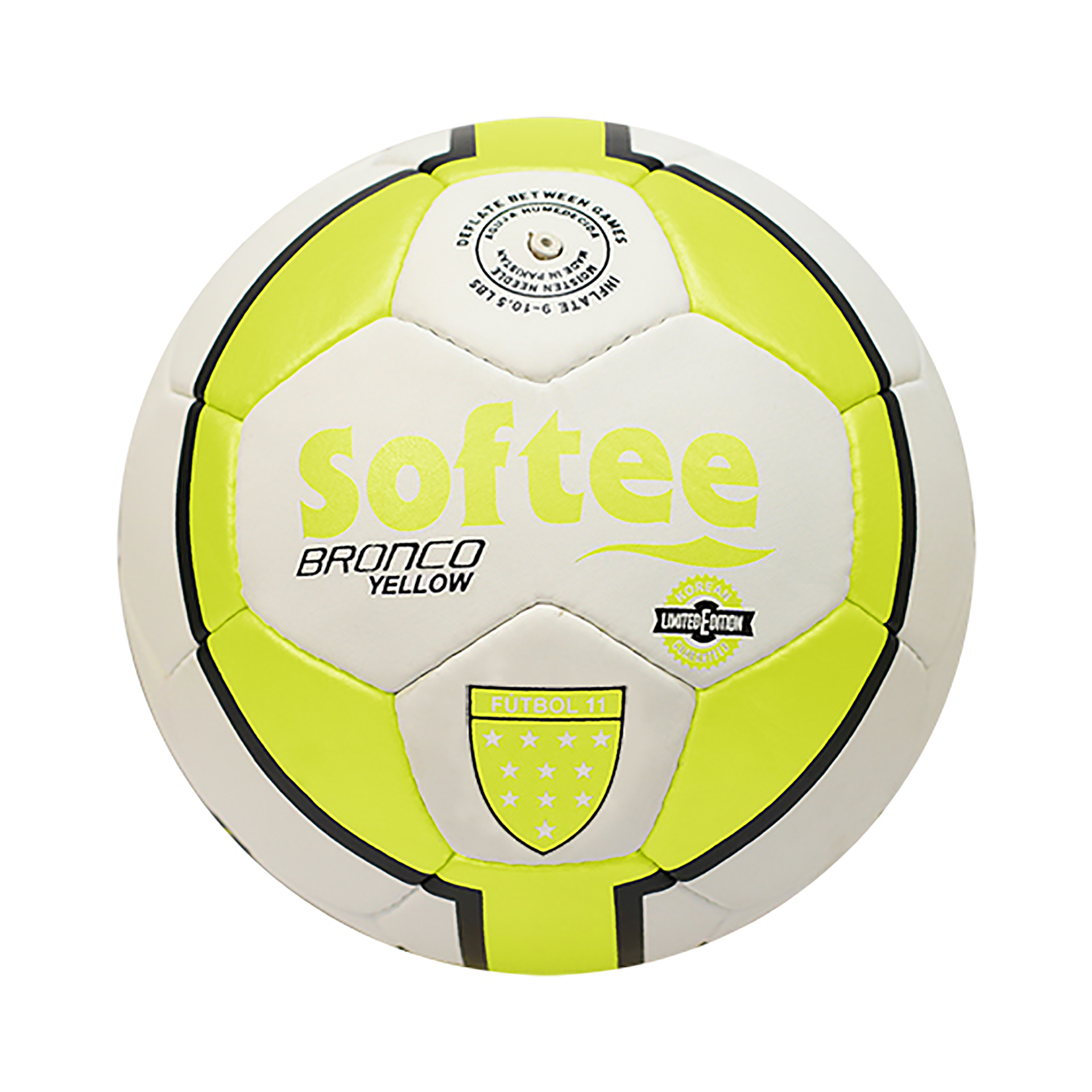 balón softee bronco limited edition fútbol 11 amarillo flúor 1