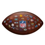 Balon Futbol Americano Wilson Nfl Off Throwback 32 Team - Imagen 3