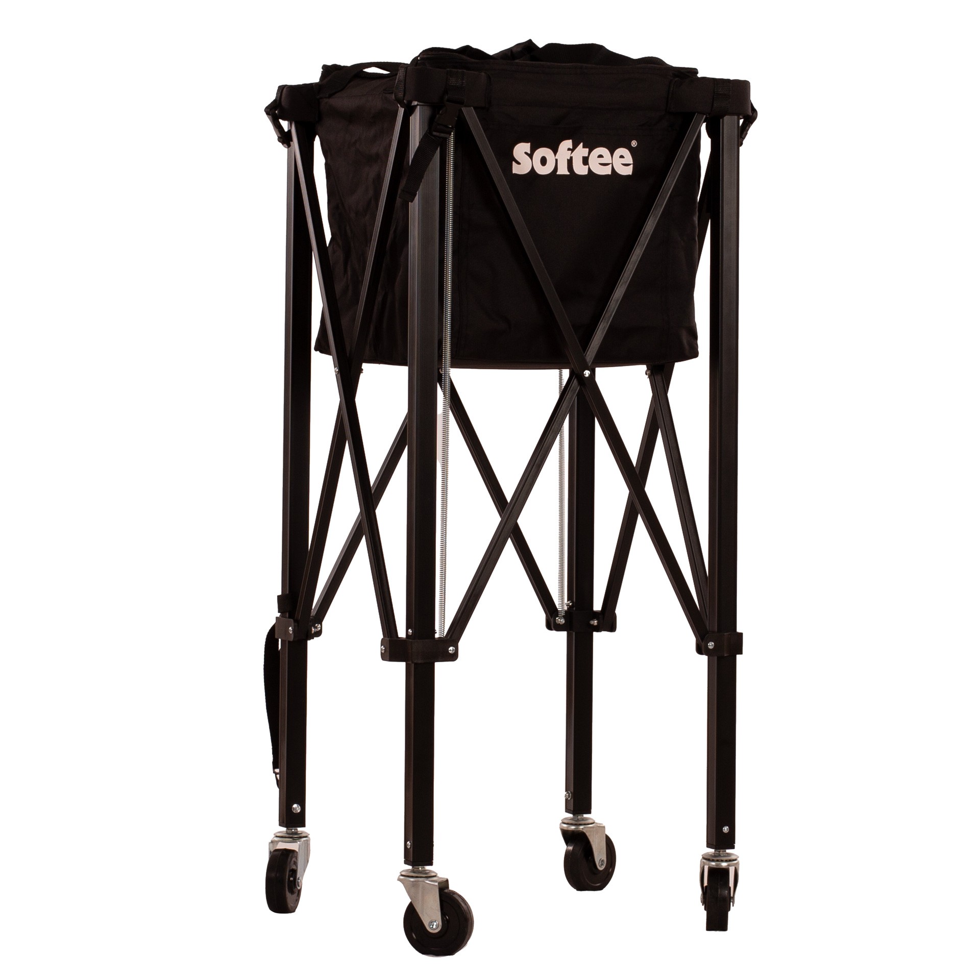 carro portapelotas de tenis/pádel softee rebounce única negro