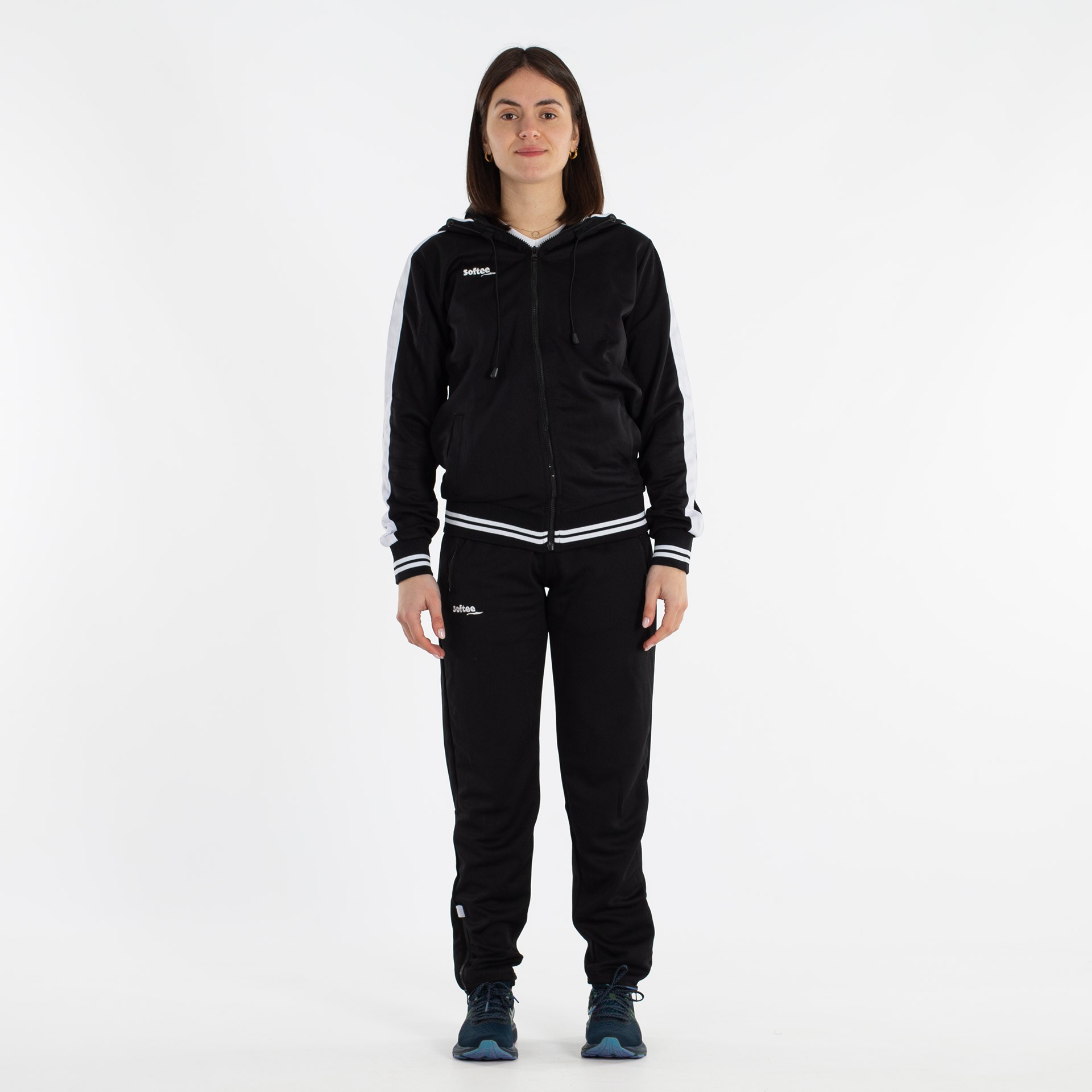 chándal softee fed adulto negro blanco 12 chándal softee fed adulto negro blanco 12