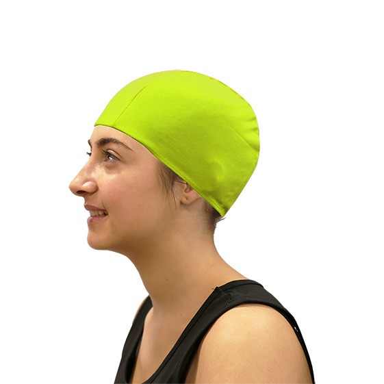 gorro natación poliéster softee senior amarillo flúor