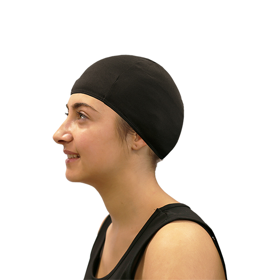 gorro natación poliéster softee senior negro