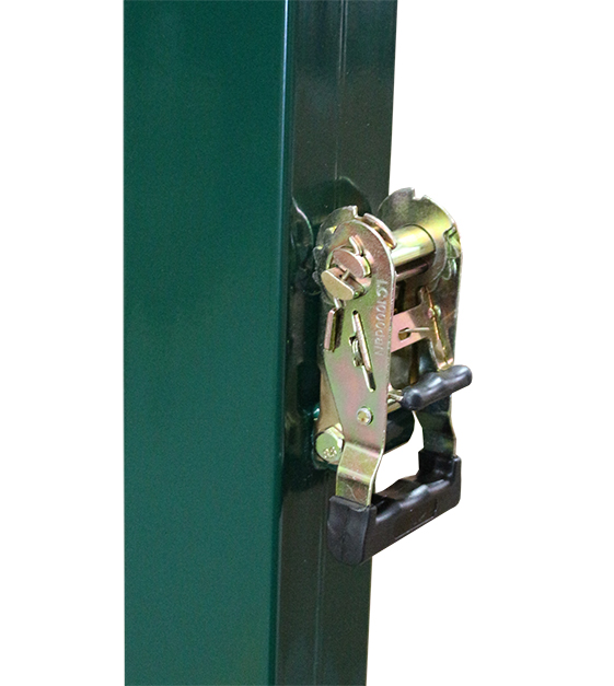 juego (2 unidades) postes de voleibol, metalicos, fijos, cuadrados 80×80 mm.