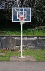 Juego Canastas Minibasket Deluxe (2 Unidades), Monotubo 100, Fijas, Con Base De Anclaje (Sin Tableros, Aros, Redes). - Imagen 2