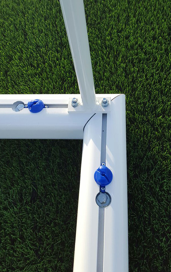 juego porterias (2 unidades) aluminio, futbol 11  120×100 mm trasladables 2