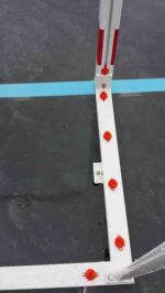 Juego Porterias Futbol Sala/Balonmano (2 Unidades), Aluminio, Trasladables, 80X80Mm, Base 80X40Mm. - Imagen 2