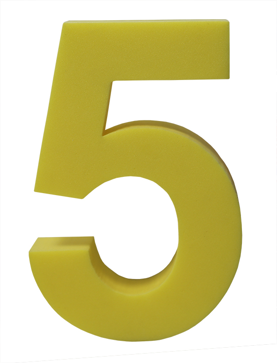 lote 5 minitapices numeros colores variados 3