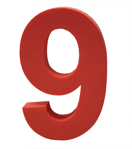 lote 5 minitapices numeros colores variados 6