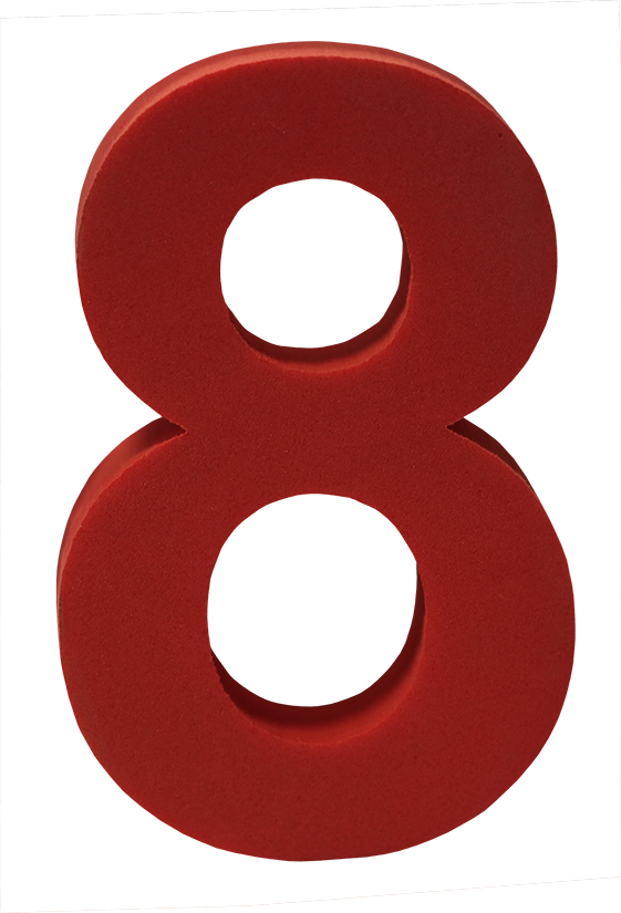 lote 5 minitapices numeros colores variados 9