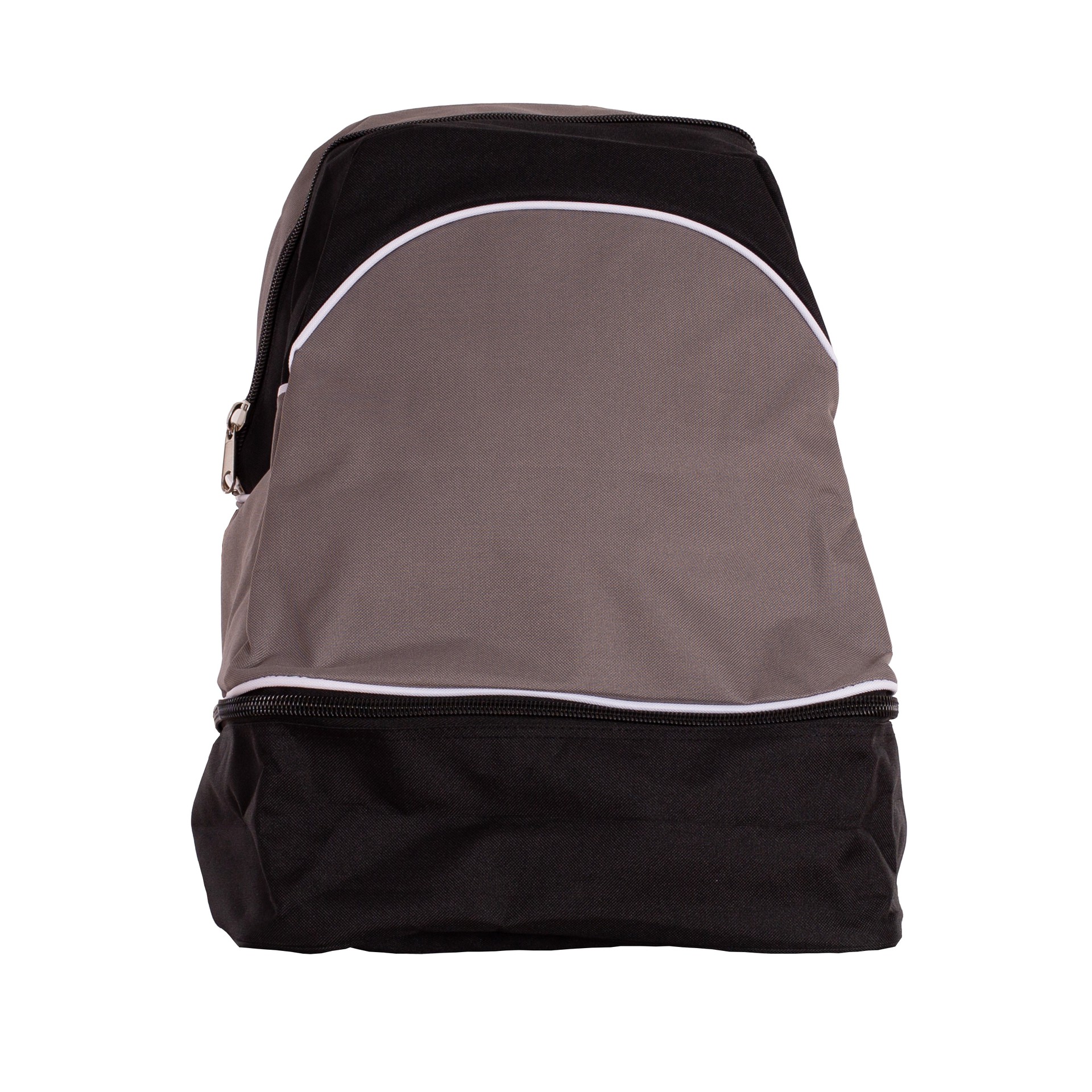 mochila modelo equipo bicolor negro gris