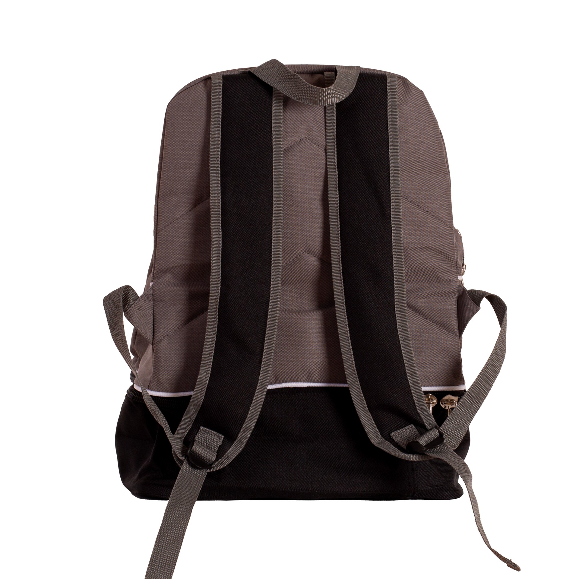 mochila modelo equipo bicolor negro gris 2