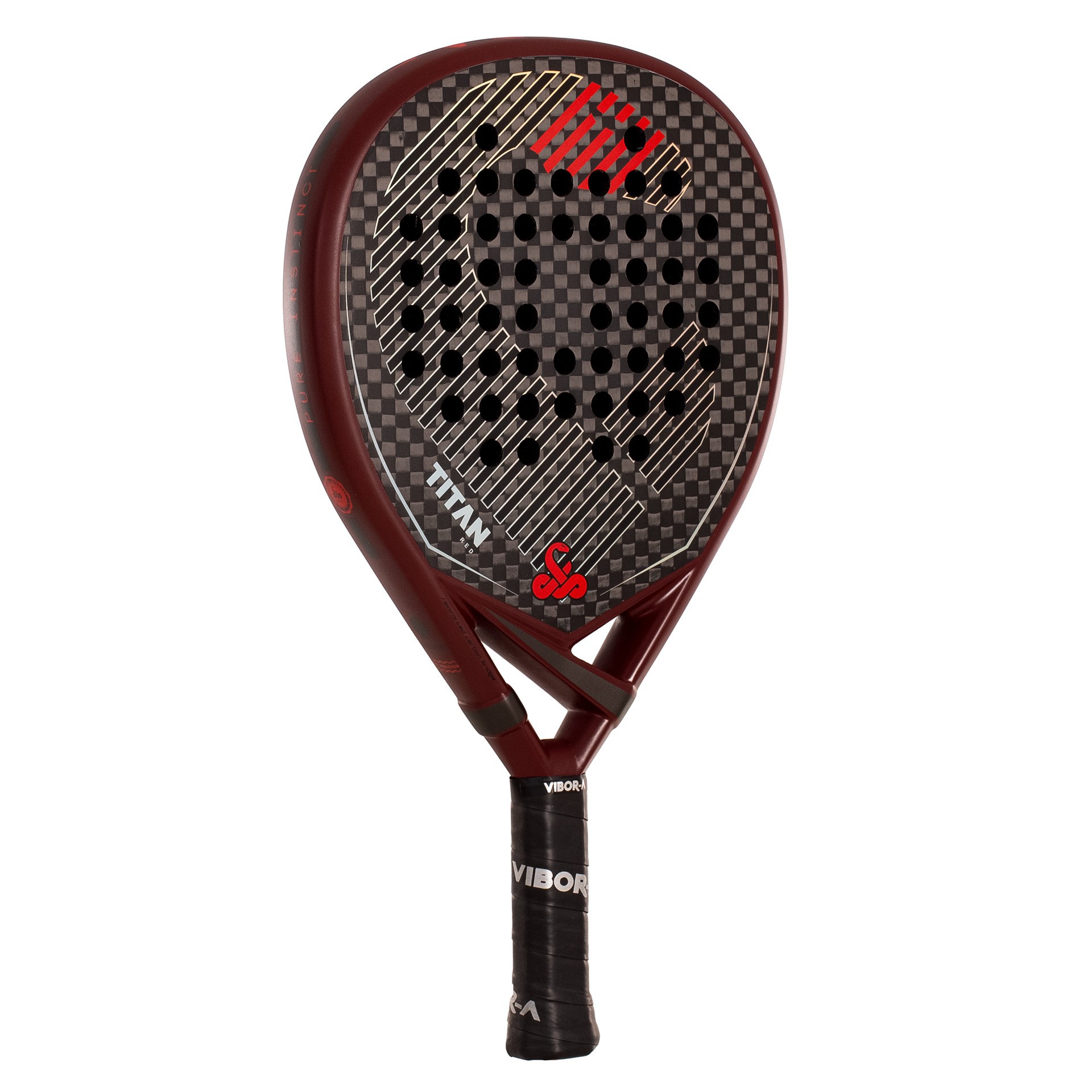pack pala pádel vibor-a titan 12k red 5