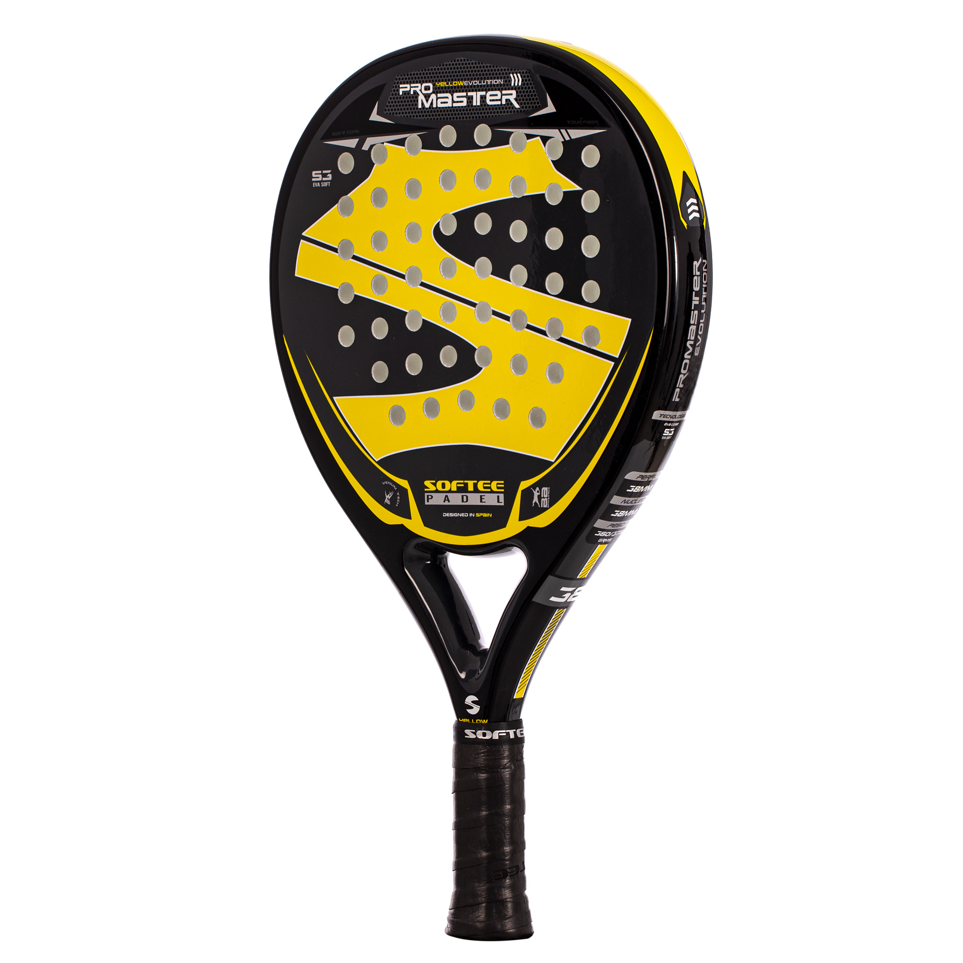 pala padel softee pro master evolution yellow 2 pala padel softee pro master evolution yellow 2