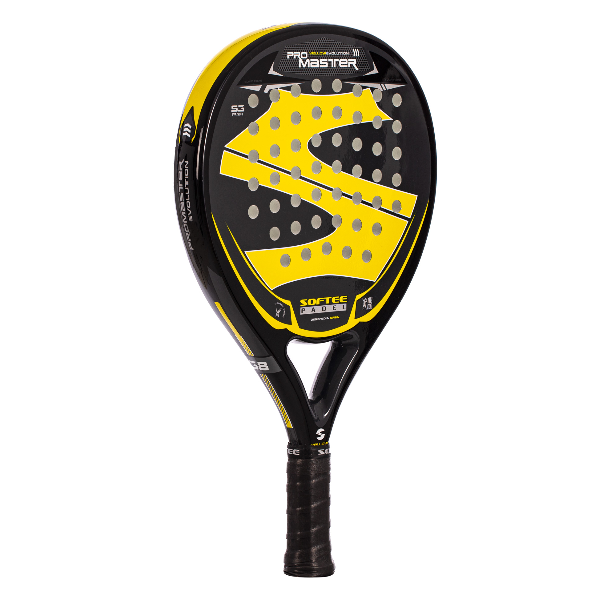pala padel softee pro master evolution yellow 3 pala padel softee pro master evolution yellow 3