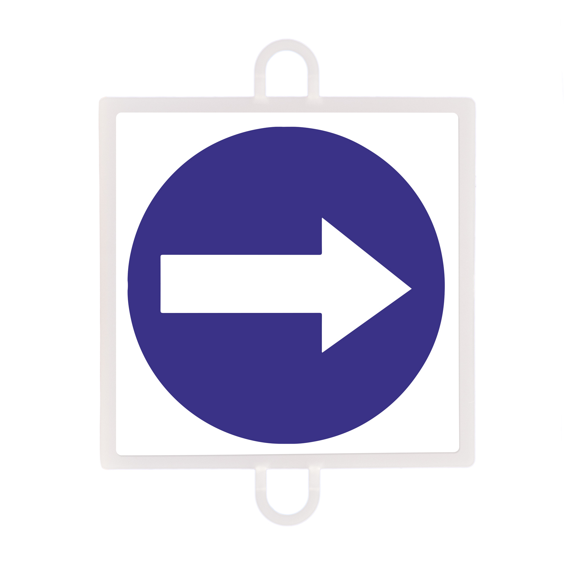 panel de señalizacion trafico de obligacion nº 2 (sentido dcha)