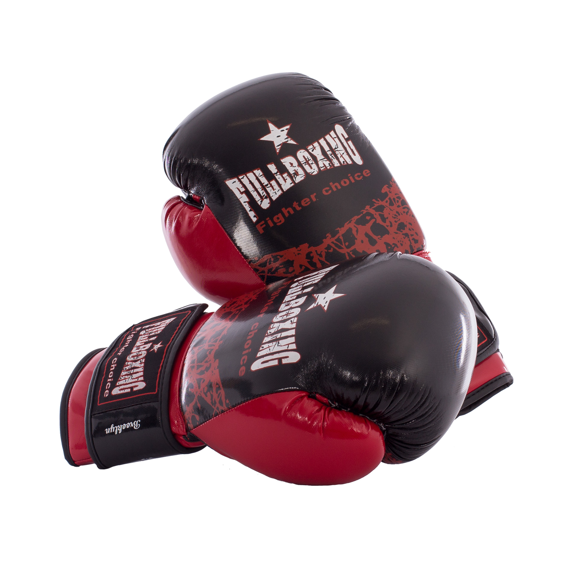 par de guantes boxeo fullboxing brooklyn negro rojo 1