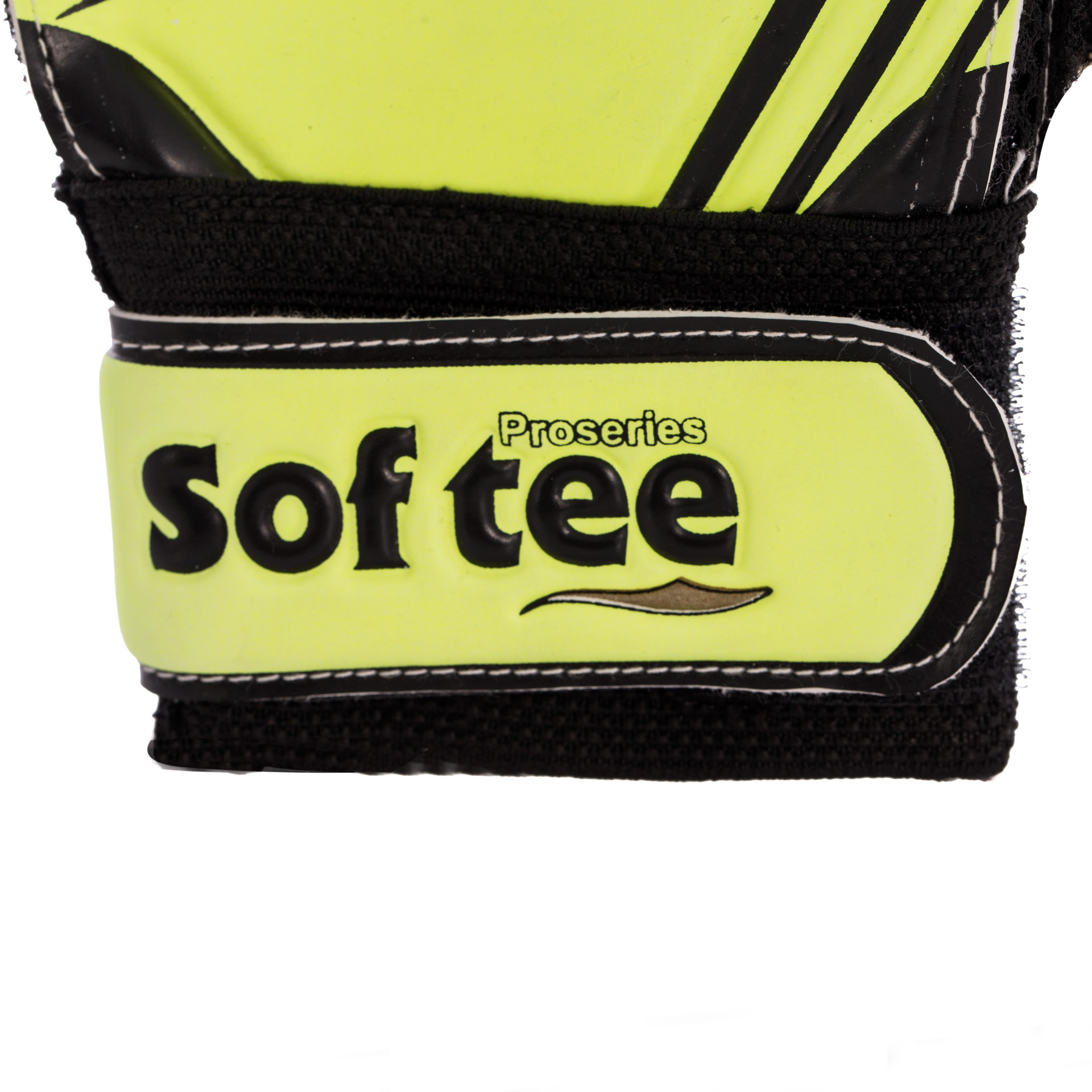 par de guantes portero softee américa amarillo flúor
