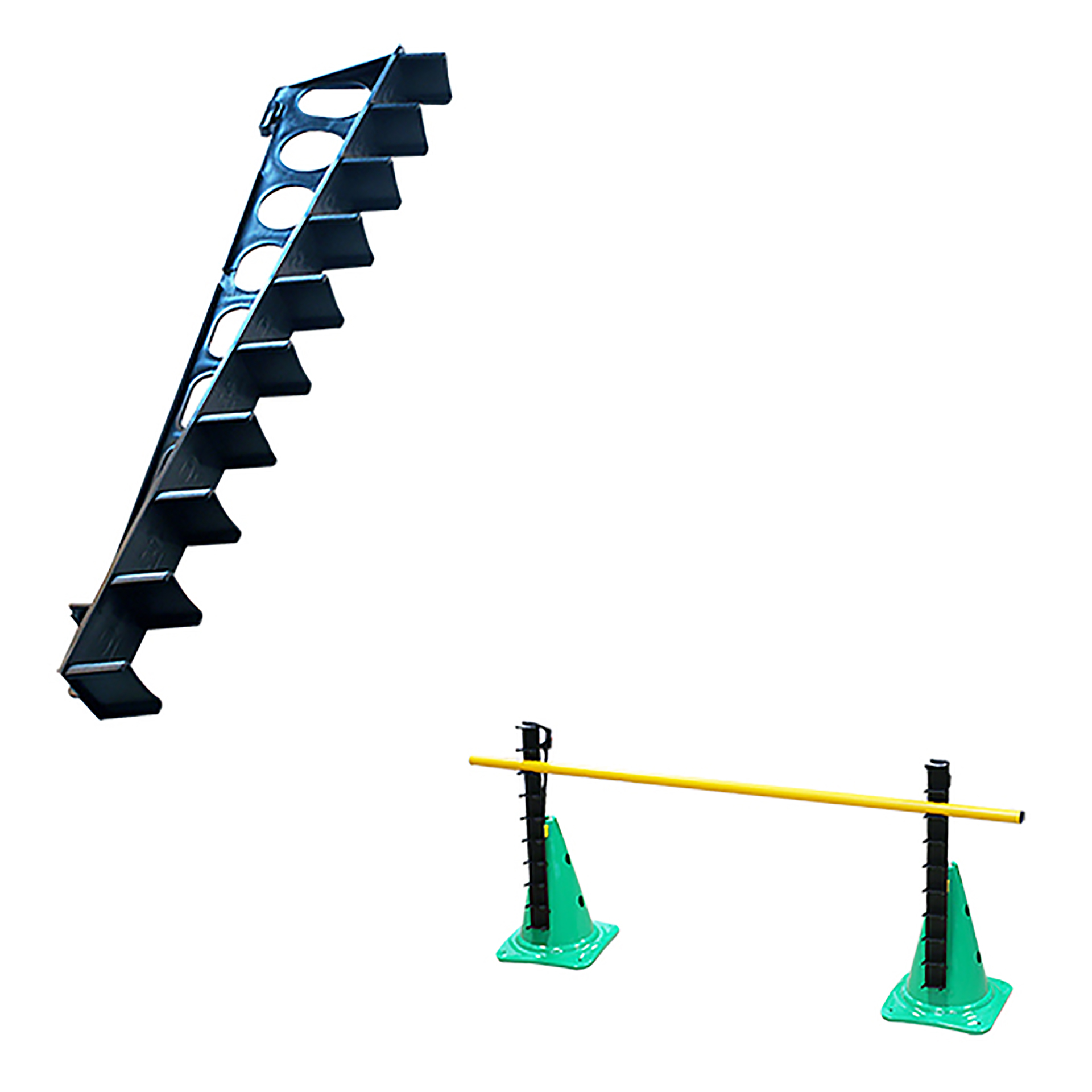 regla con acople para cono de 32, 40 y 50 cm con soporte para pica y aro 1