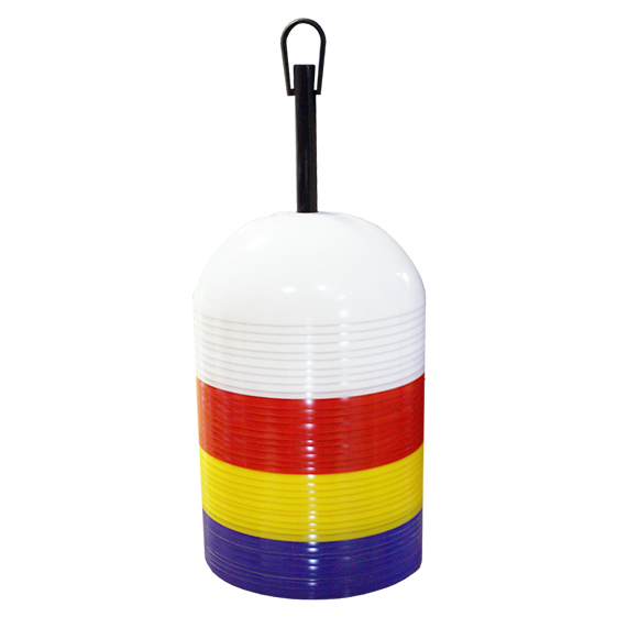 set 40 conos redondos softee 40 azul amarillo rojo blanco