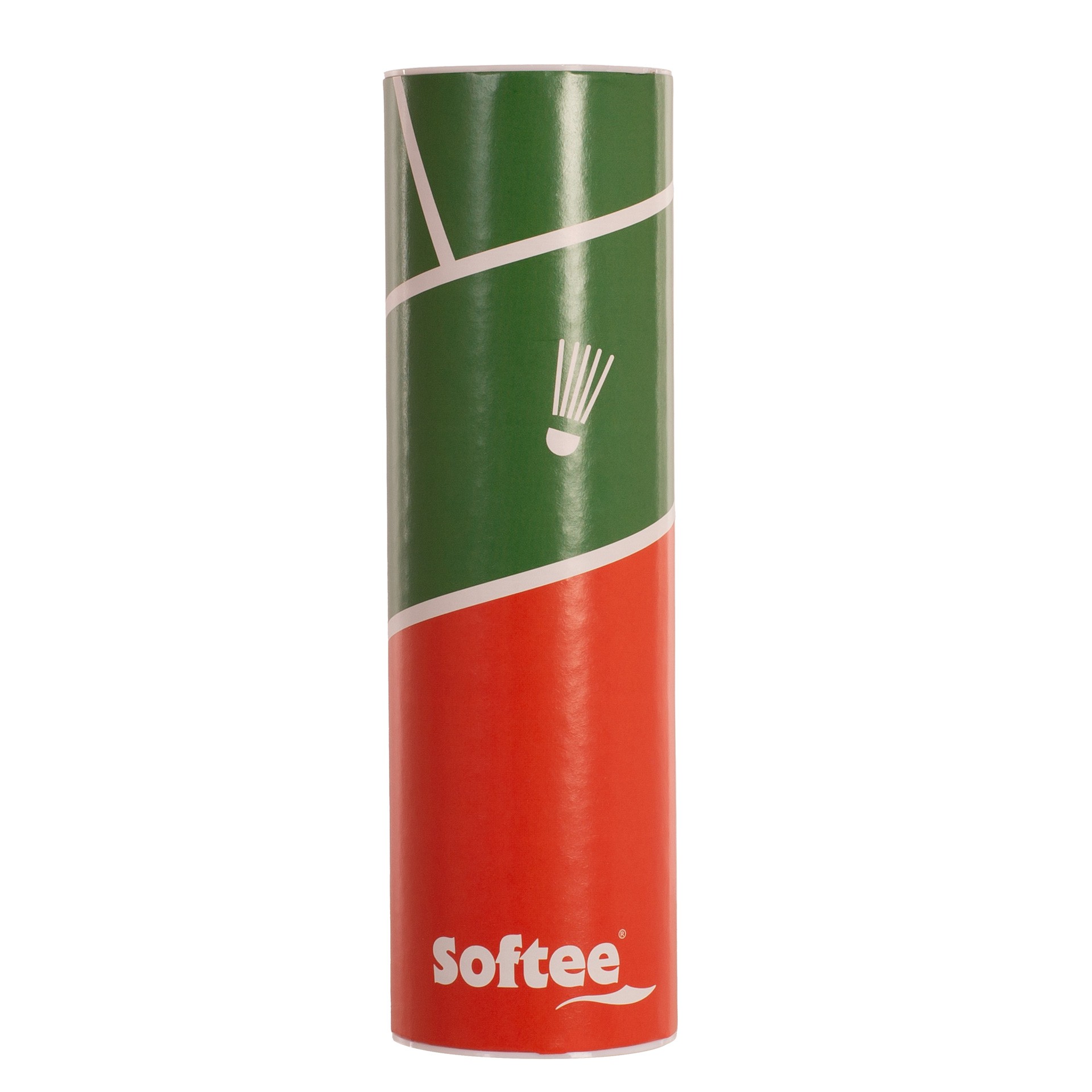volantes bádminton softee nylon 2.5 6uds única blanco 1