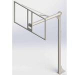Juego Canastas Baloncesto Antivandalicas (2 Unidades), Tubo 114 Mm, Lacada, (Incluye Aros, Redes Y Tableros).