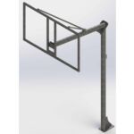 Juego Canastas (2 Unidades) Baloncesto, Galvanizadas, Fijas Con Base, Monotubo 114 Mm (Sin Tablero, Aro)