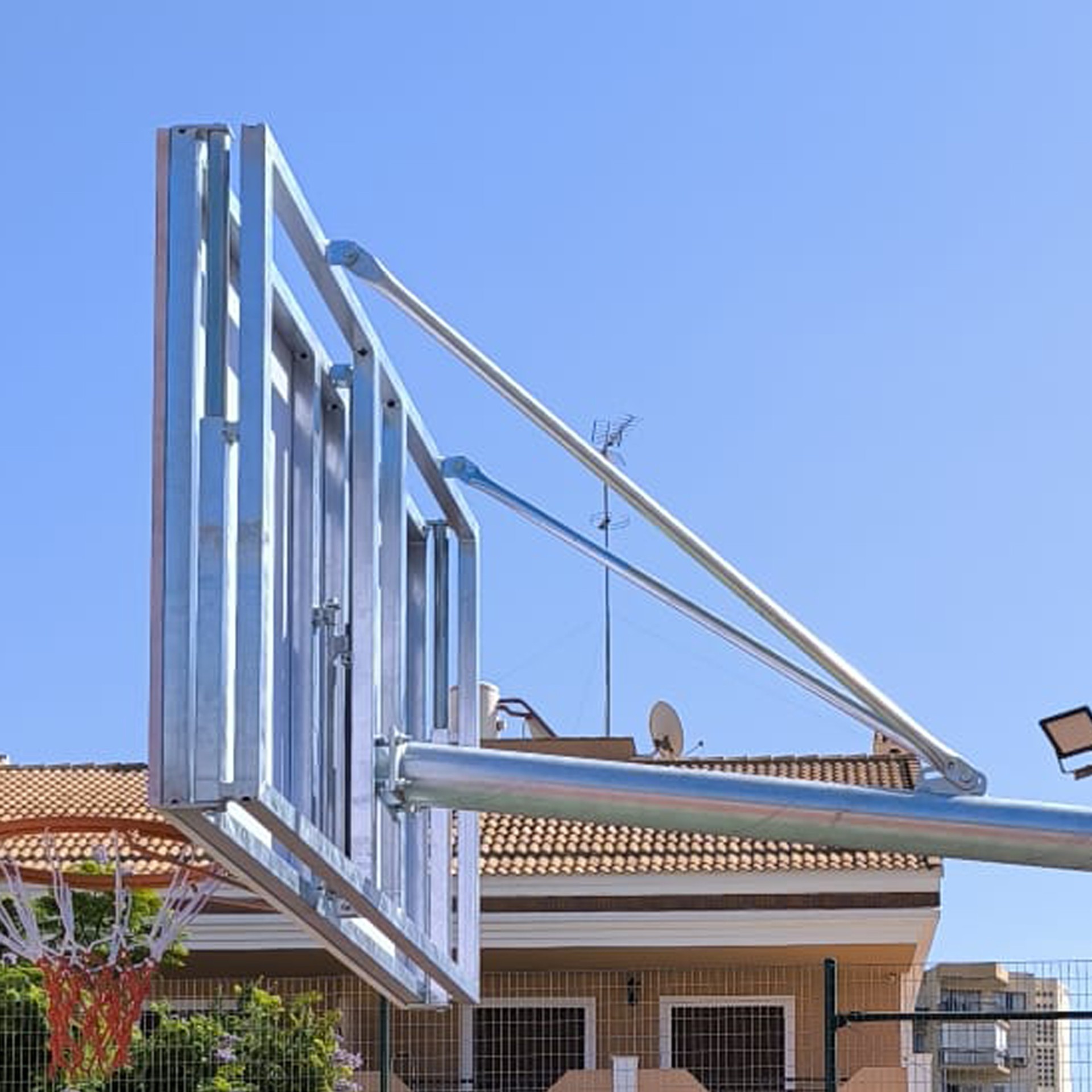 juego 2 sistemas adaptación new automático galvanizado basket-minibasket para canastas softee 2 juego 2 sistemas adaptación new automático galvanizado basket-minibasket para canastas softee 2