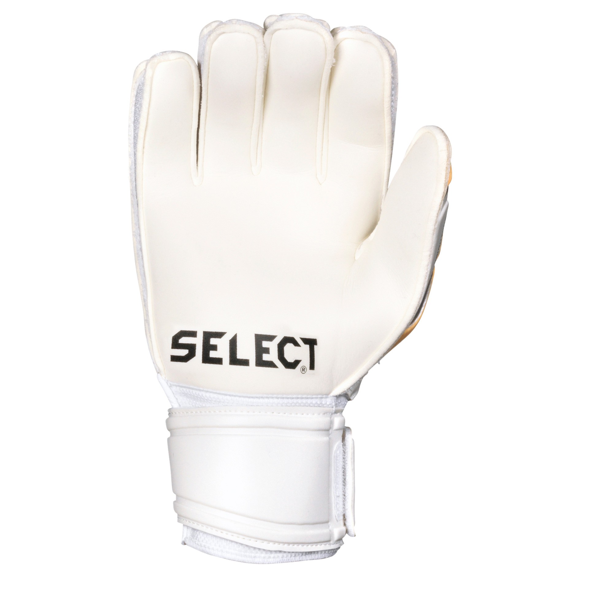 guantes portero select 34 allround blanco amarillo 1
