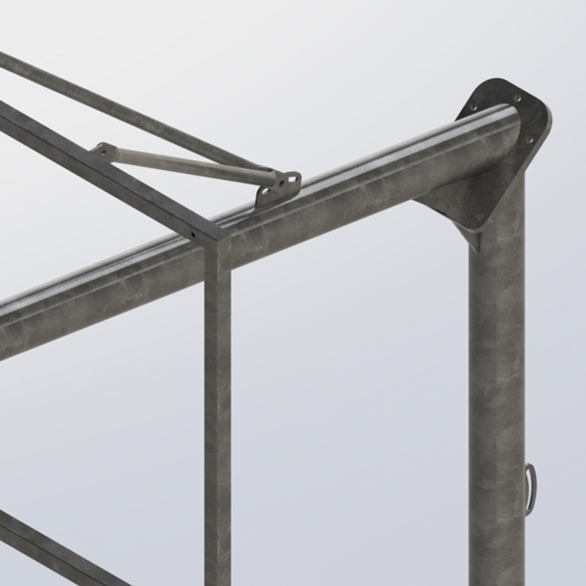 juego canastas (2 unidades) baloncesto, antivandalicas, tubo 114 mm, galvanizadas. (incluyen aros, redes y tableros). 4