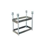 Juego Canastas (2 Unidades) Baloncesto, Galvanizadas, Fijas Con Base, Monotubo 114 Mm (Sin Tablero, Aro) - Imagen 3