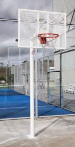 Juego Canastas Minibasket (2 Unidades), Antivandalicas, Lacadas, Tubo 114 Mm (Incluyen Aros, Redes Y Tableros) - Imagen 6