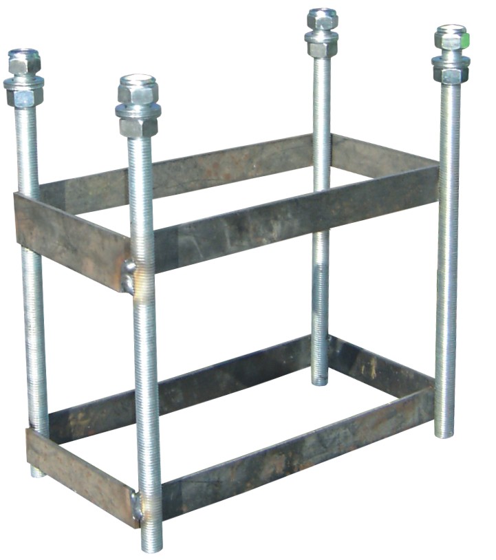 juego canastas minibasket (2 unidades) antivandalicas, tubo 114 mm, galvanizadas  (incluye aros, redes y tableros).