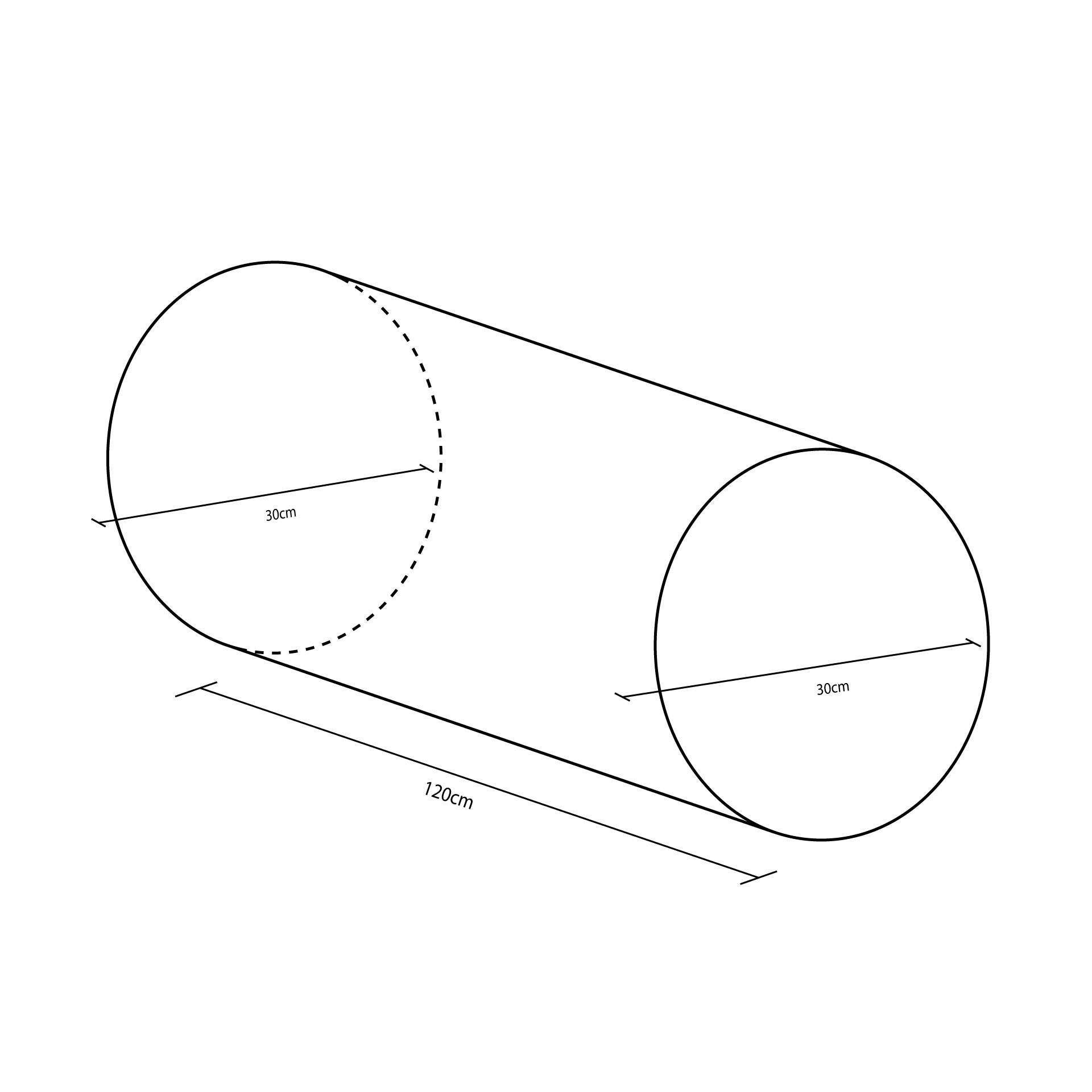 figura cilindro 120×30 cm ø 120×30 cm figura cilindro 120×30 cm ø 120×30 cm