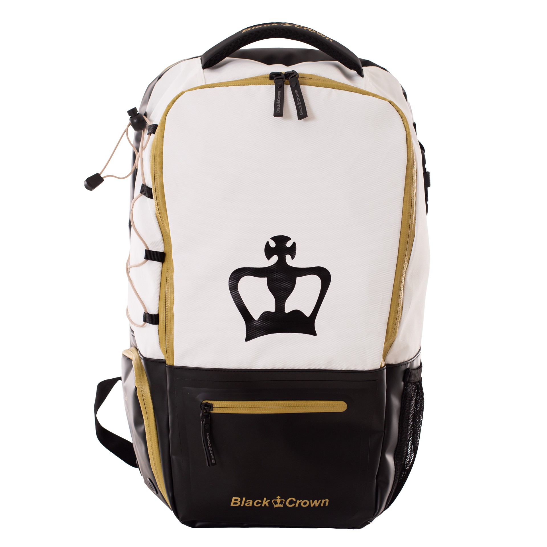 mochila black crown raptor v2 única blanco dorado 1