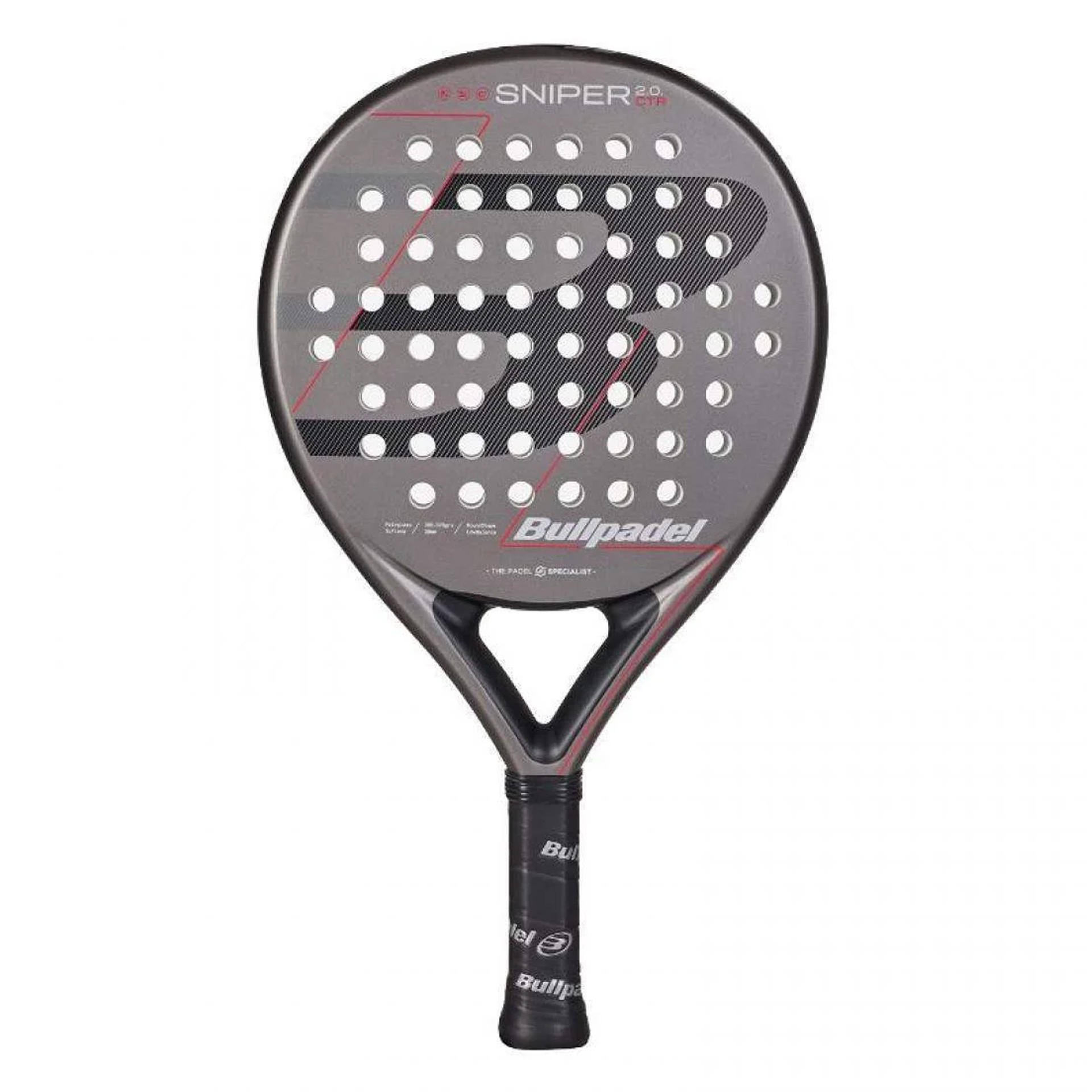 pala pádel bullpadel sniper 2.0 control gris oscuro 2026 4 pala pádel bullpadel sniper 2.0 control gris oscuro 2026 4