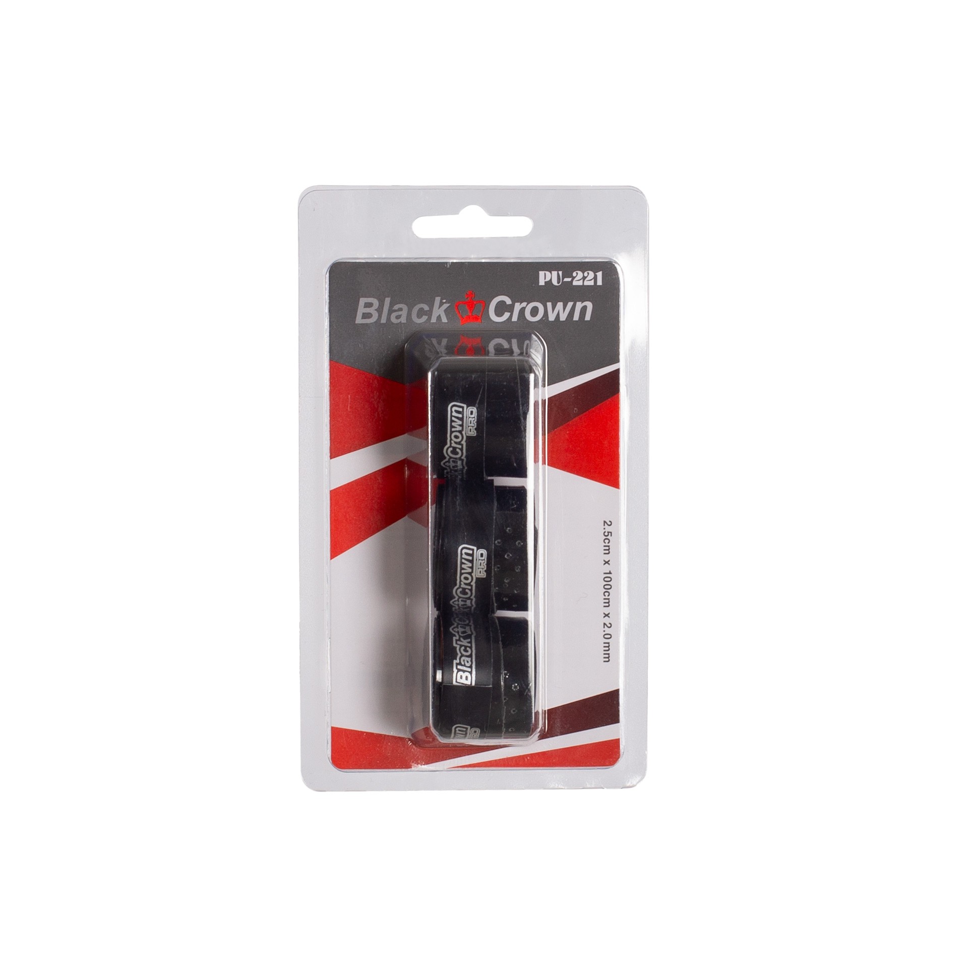 blister 3 overgrips black crown perforados negro