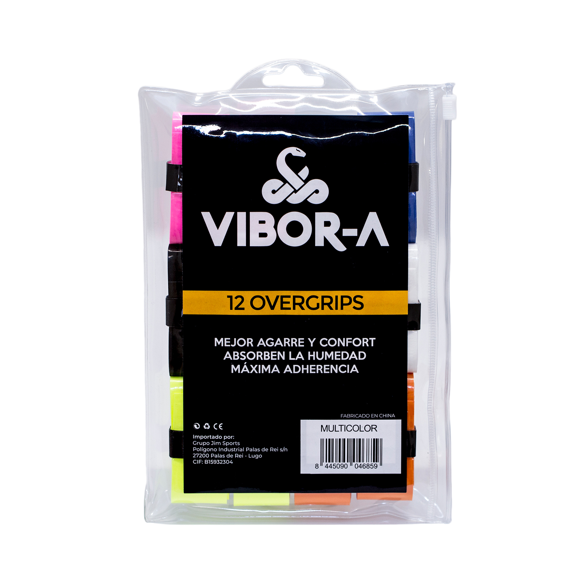 bolsa de overgrips vibor-a liso multicolor