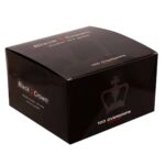 Caja 100 overgrips black crown lisos blancos