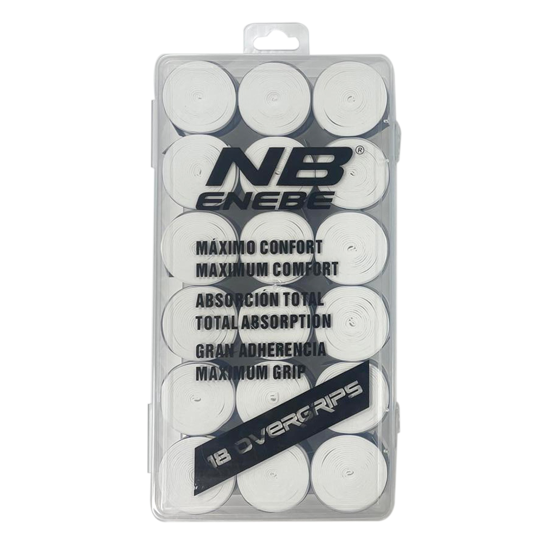 pack 18 overgrips liso enebe blanco pack 18 overgrips liso enebe blanco