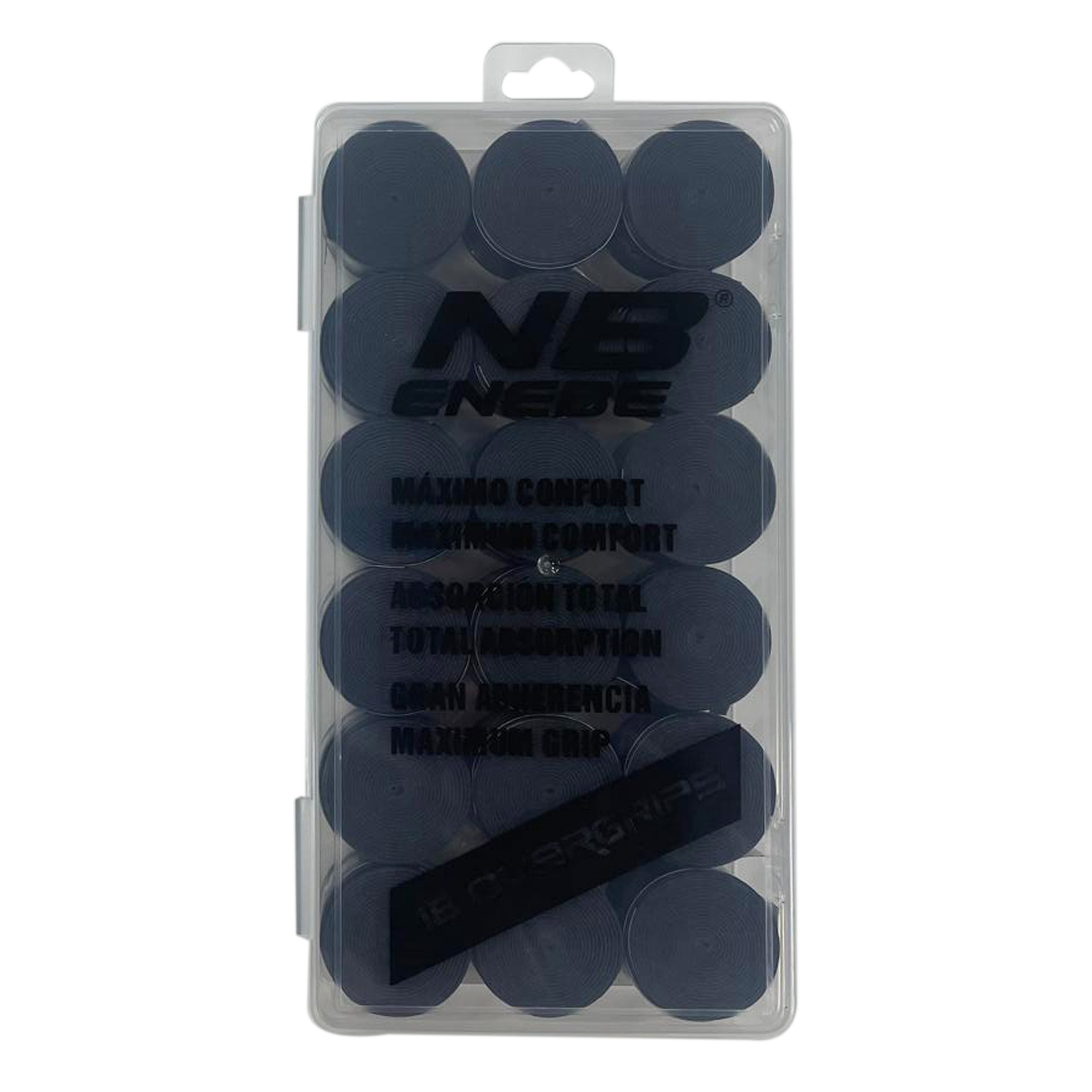 pack 18 overgrips liso enebe negro pack 18 overgrips liso enebe negro