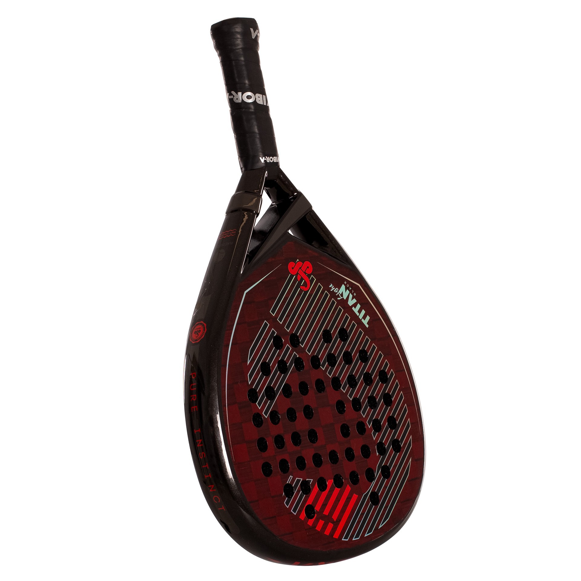 pack pala pádel vibor-a titan black light 6
