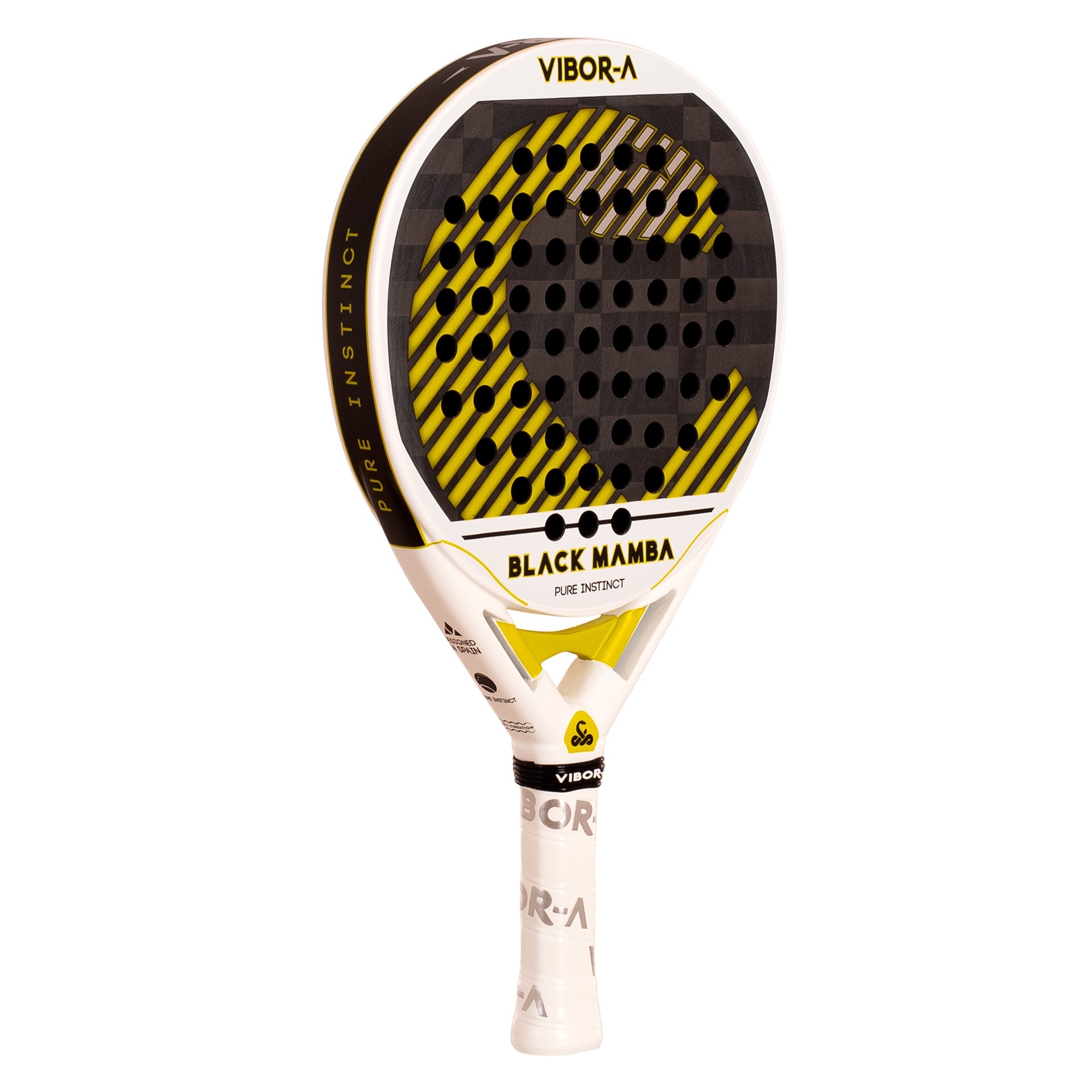 pala pádel vibor-a black mamba evo pro white 2