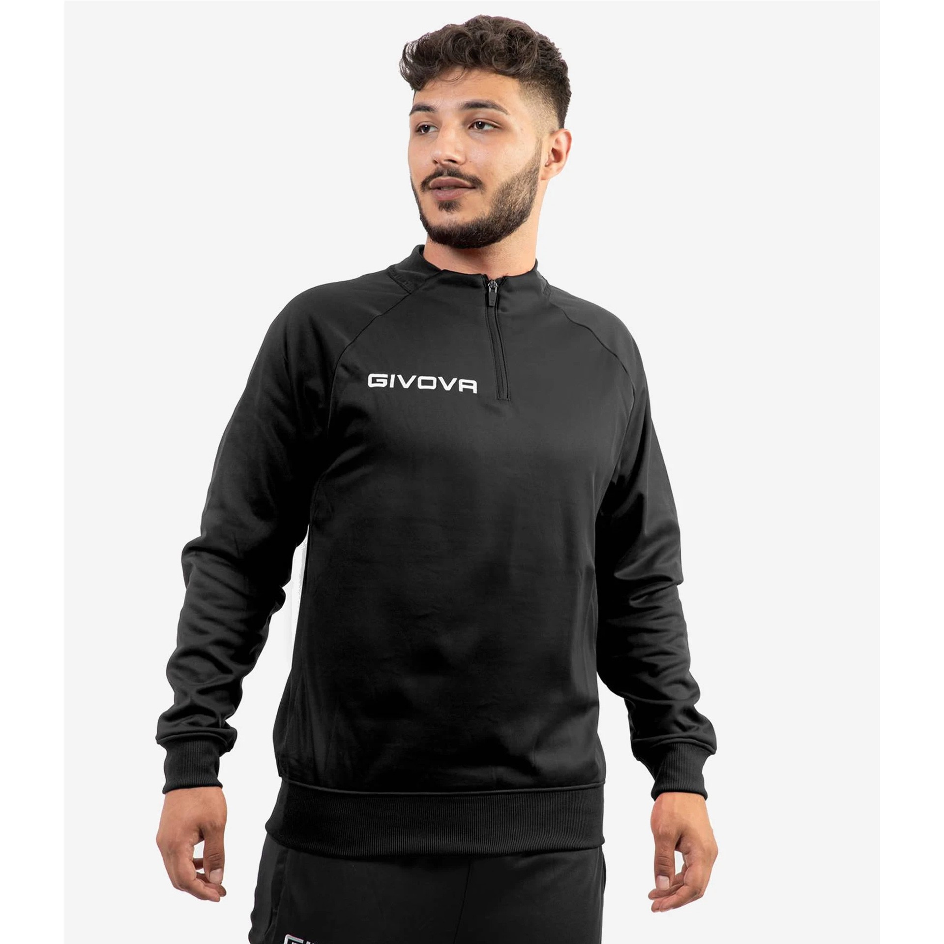 sudadera givova tecnica 500 media cremallera negro 1 sudadera givova tecnica 500 media cremallera negro 1