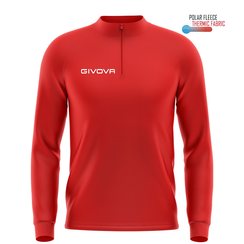 sudadera givova tecnica 500 media cremallera rojo sudadera givova tecnica 500 media cremallera rojo