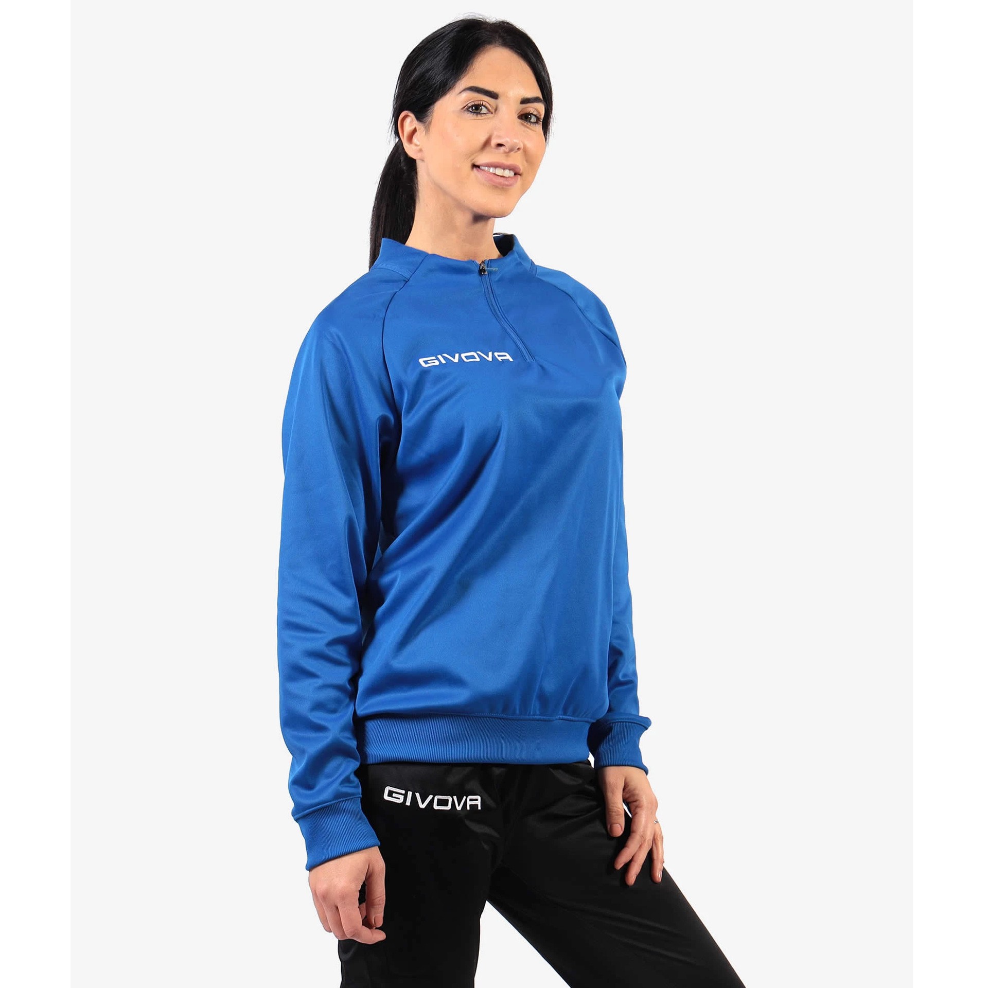 sudadera givova tecnica 500 media cremallera royal 1 sudadera givova tecnica 500 media cremallera royal 1