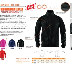 chubasquero rain master givova- sports equipe-