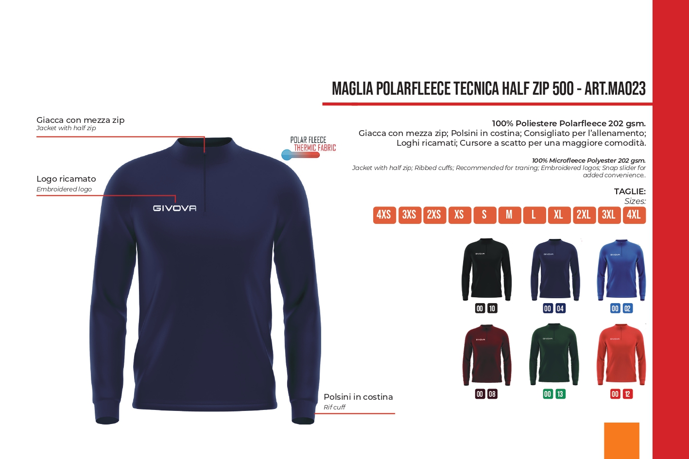 sudadera maglia polarfleece tecnica half zip 500- sports equipe- sudadera maglia polarfleece tecnica half zip 500- sports equipe-