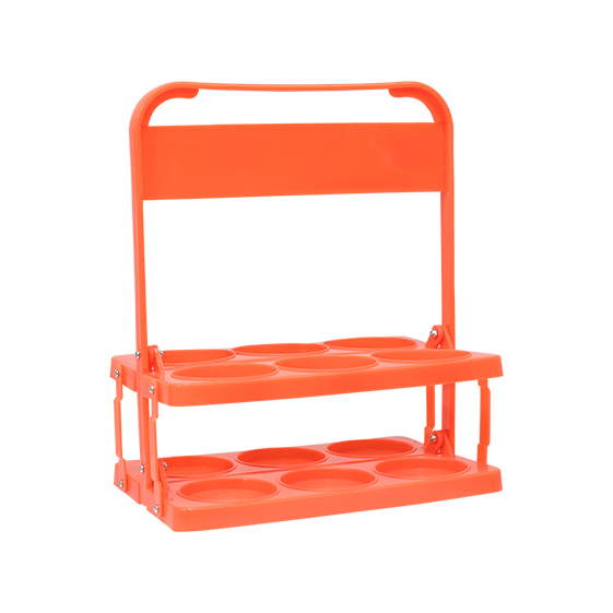 portabotellas pvc basic 6uds coral