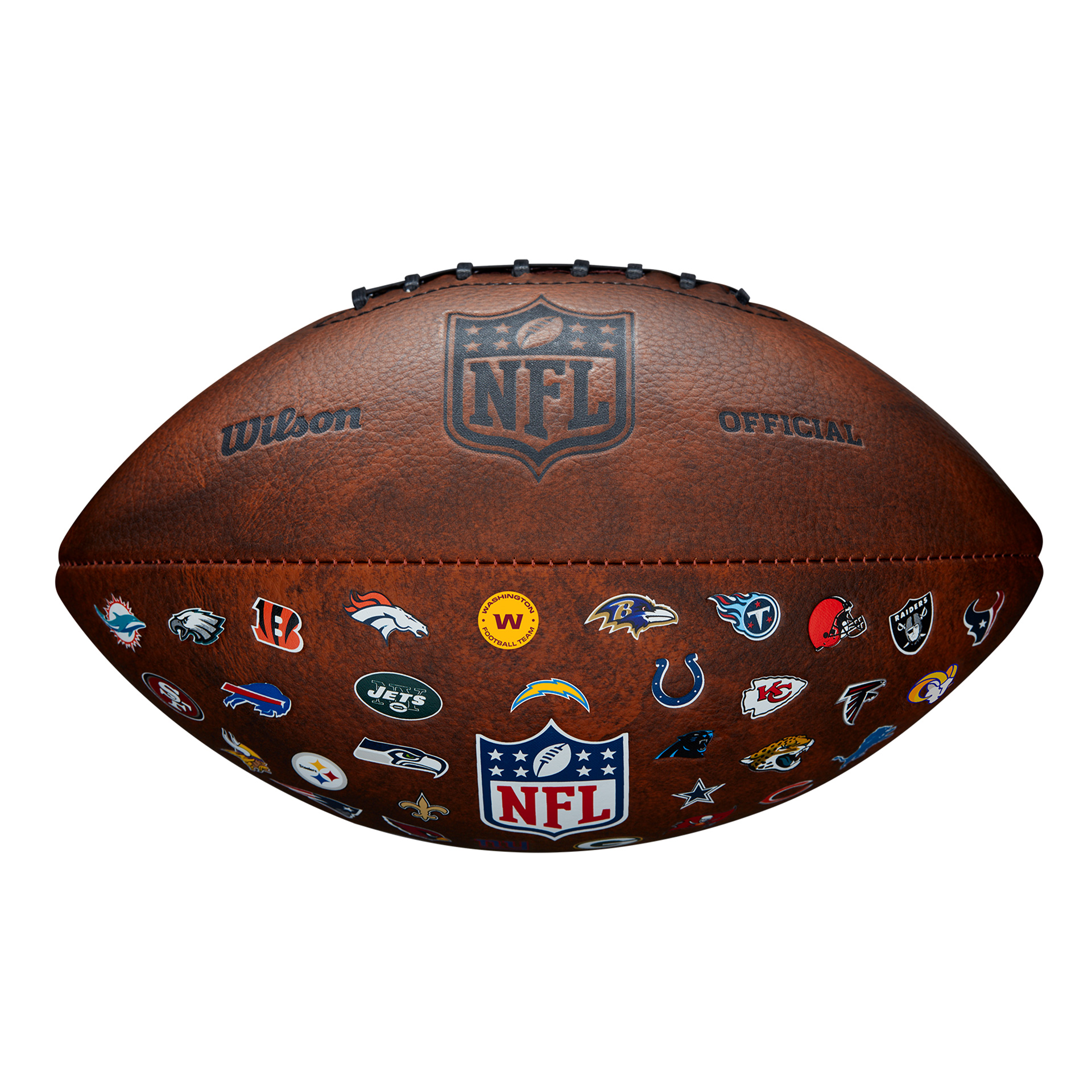 Balon Futbol Americano Wilson Nfl Off Throwback 32 Team - Imagen 4