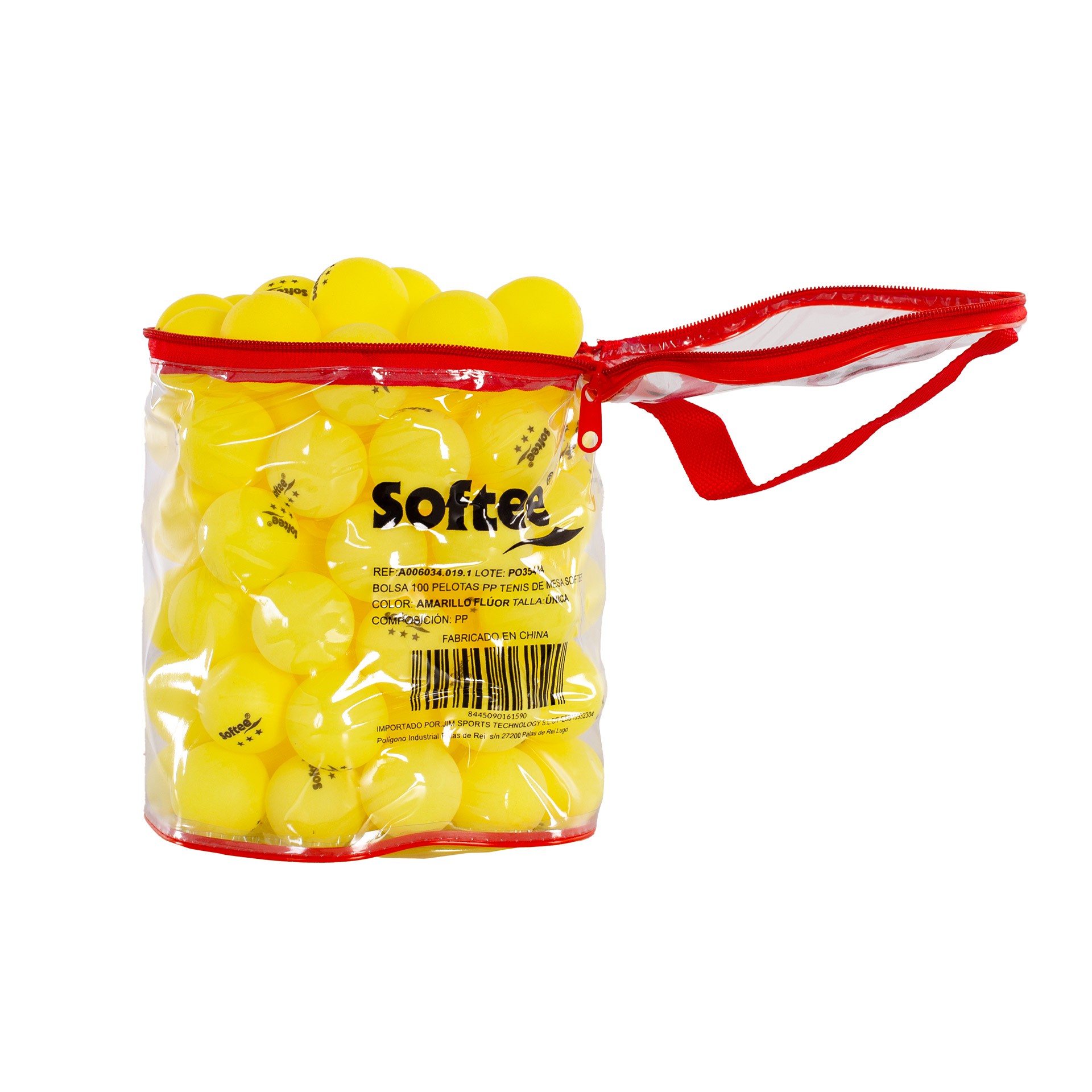 Bolsa 100 pelotas pp tenis de mesa softee - Imagen 15